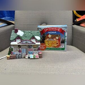 Dickensville Collectibles Noma Porcelain Lighted Browns Sons Building